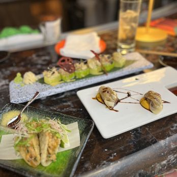 Sushisamba - Wagyu Beef Gyoza, Yellowtail Taquito, Samba Strip - Asian Fusion Near Me - Las Vegas, Nevada Sushisamba - Wagyu Beef Gyoza, Yellowtail Taquito, Samba Strip - Asian Fusion Near Me - Las Vegas, Nevada