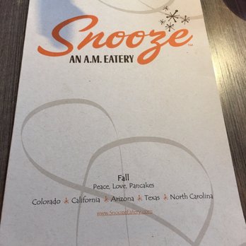 Snooze, an A.M. Eatery - Menu - Breakfast & Brunch Near Me - Tustin, California