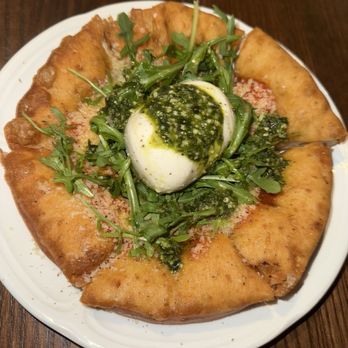 Circo - Burrata and fried dough (kind of like a pizza but the fried dough is awesome. - New American Near Me - Omaha, Nebraska