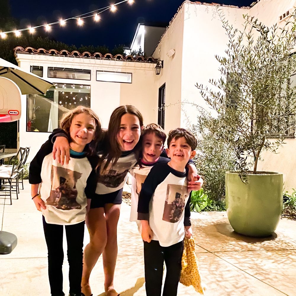 Cousins rocking their t shirt lab