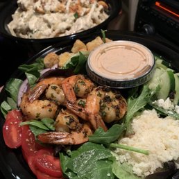 House Salad with Grilled Shrimp