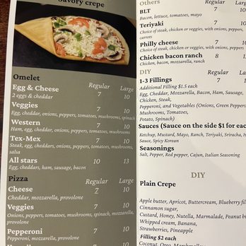 Bitter Sweet - Menu - Creperies Near Me - Cincinnati, Ohio