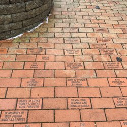 NJ Transit Oradell Station - Donors get a square on the brick sidewalk
