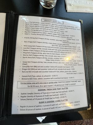 Menu photo 3 Zen House Duluth, MN