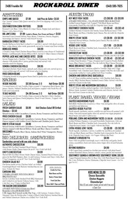 Menu photo 1 Rock & Roll Diner Roanoke, VA Menu photo 1 Rock & Roll Diner Roanoke, VA