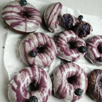 Friendly Donuts - Original glazed and organic blueberry frosted Ube Doughnuts - Donuts Near Me - Orange, California Friendly Donuts - Original glazed and organic blueberry frosted Ube Doughnuts - Donuts Near Me - Orange, California