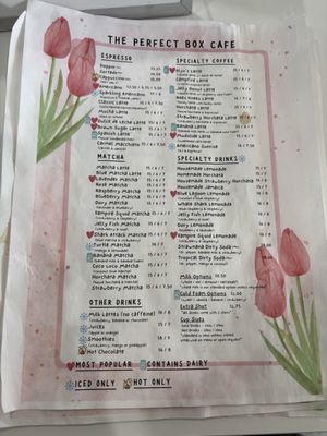 Menu photo 1 The Perfect Box Cafe Covina, CA Menu photo 1 The Perfect Box Cafe Covina, CA