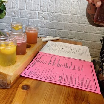 Simple Eats - sorbet mimosa flight - Breakfast & Brunch Near Me - Virginia Beach, Virginia Simple Eats - sorbet mimosa flight - Breakfast & Brunch Near Me - Virginia Beach, Virginia