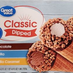 Walmart Neighborhood Market - Great Value classic dipped cones! You must try these.