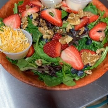 Señor Jalapeño Grill - SENORITA SWEET SALAD WITH SHREDDED CHEESE. USUALLY COMES WITH FETA CHEESE - Burgers Near Me - Rankin, Texas Señor Jalapeño Grill - SENORITA SWEET SALAD WITH SHREDDED CHEESE. USUALLY COMES WITH FETA CHEESE - Burgers Near Me - Rankin, Texas