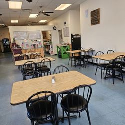 Smiley's Grill & BBQ - A view of the seating area of the restaurant.