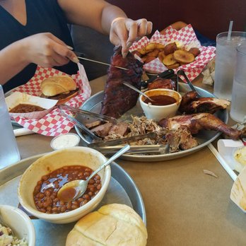 Piggyback BBQ - The family style meal was awesome and the BBQ sauce was so good too we bought one and took it home. - Barbeque Near Me - Whitefish, Montana