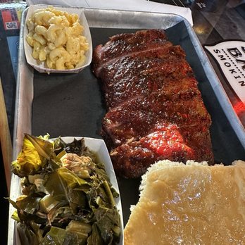 Johnson's Barbeque - Ribs with Mac and cheese and collard greens - Barbeque Near Me - Plant City, Florida Johnson's Barbeque - Ribs with Mac and cheese and collard greens - Barbeque Near Me - Plant City, Florida
