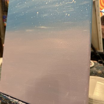 Muse Paintbar - In progress! - Paint & Sip Near Me - Fairfax, Virginia
