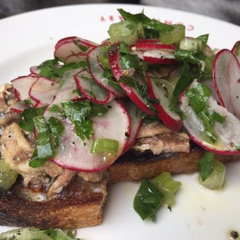 The Commissary at Metrograph - Sardine toast - New American Near Me - New York, New York The Commissary at Metrograph - Sardine toast - New American Near Me - New York, New York