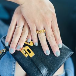 Glamour Nails - Grey color with matt finished