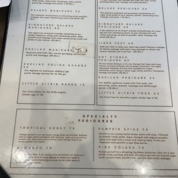 Citris Nail Spa - Menu August 2023 - Nail Salons Near Me - Friendswood, Texas