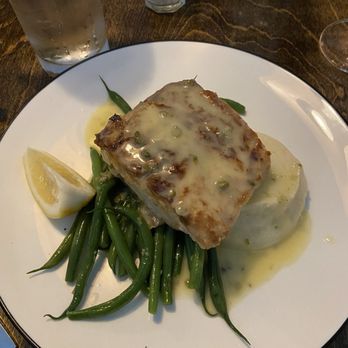 Bistro 41 - Striped Bass with Lemon Caper Butter - Salad Near Me - Eastham, Massachusetts