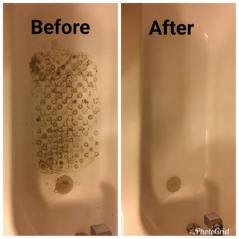 Michelle's Cleaning Services - Before and after tub cleaning - Home Cleaning Near Me