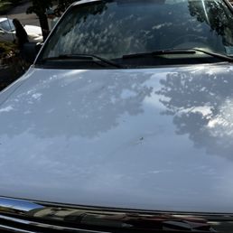 Dirty hood after car wash Dirty hood after car wash