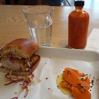 Highly Likely - Fish sandwich. Other half is in my stomach. - Coffee & Tea Near Me - Los Angeles, California Highly Likely - Fish sandwich. Other half is in my stomach. - Coffee & Tea Near Me - Los Angeles, California