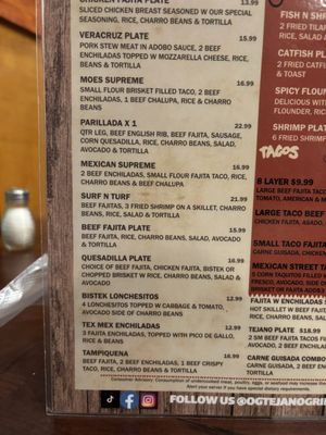 Menu photo 5 Tejano Grill Harlingen, TX Menu photo 5 Tejano Grill Harlingen, TX