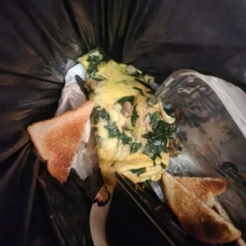 IHOP - Trashed spinach and mushroom omelet without sour cream or avacado dry ass toast no butter included - Breakfast & Brunch Near Me - Baltimore, Maryland IHOP - Trashed spinach and mushroom omelet without sour cream or avacado dry ass toast no butter included - Breakfast & Brunch Near Me - Baltimore, Maryland