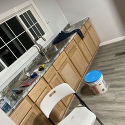 Longnecker’s Handyman Services - New Kitchen Cabinets, countertop and new fixtures and plumbing