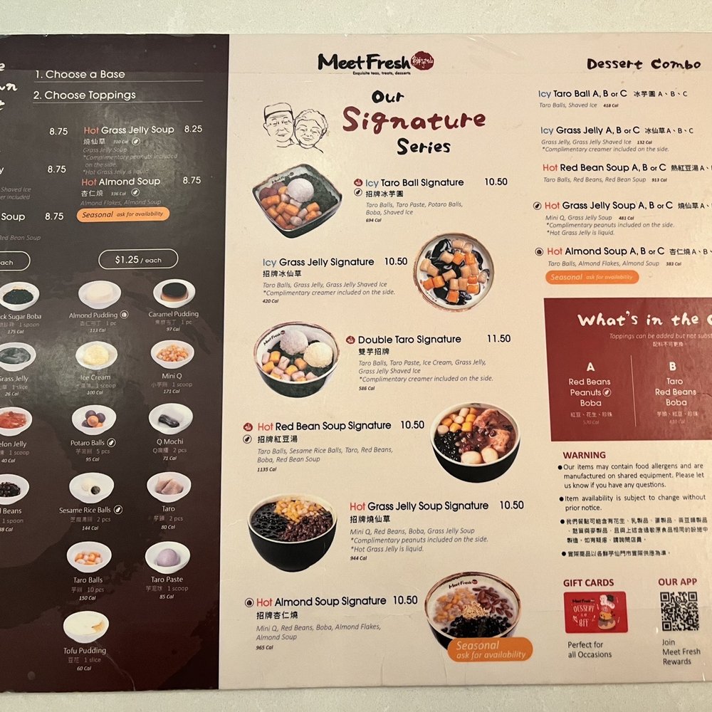 Meet Fresh - menu - Bubble Tea Near Me - Flushing, New York Meet Fresh - menu - Bubble Tea Near Me - Flushing, New York