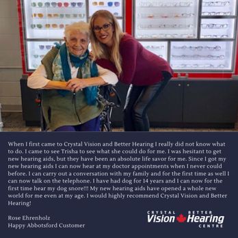 Crystal Vision & Better Hearing - Eyewear & Opticians Near Me - Abbotsford, British Columbia Crystal Vision & Better Hearing - Eyewear & Opticians Near Me - Abbotsford, British Columbia