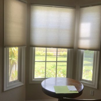 SV Shades and Blinds - Bay window (covered halfway) - Shades & Blinds Near Me SV Shades and Blinds - Bay window (covered halfway) - Shades & Blinds Near Me
