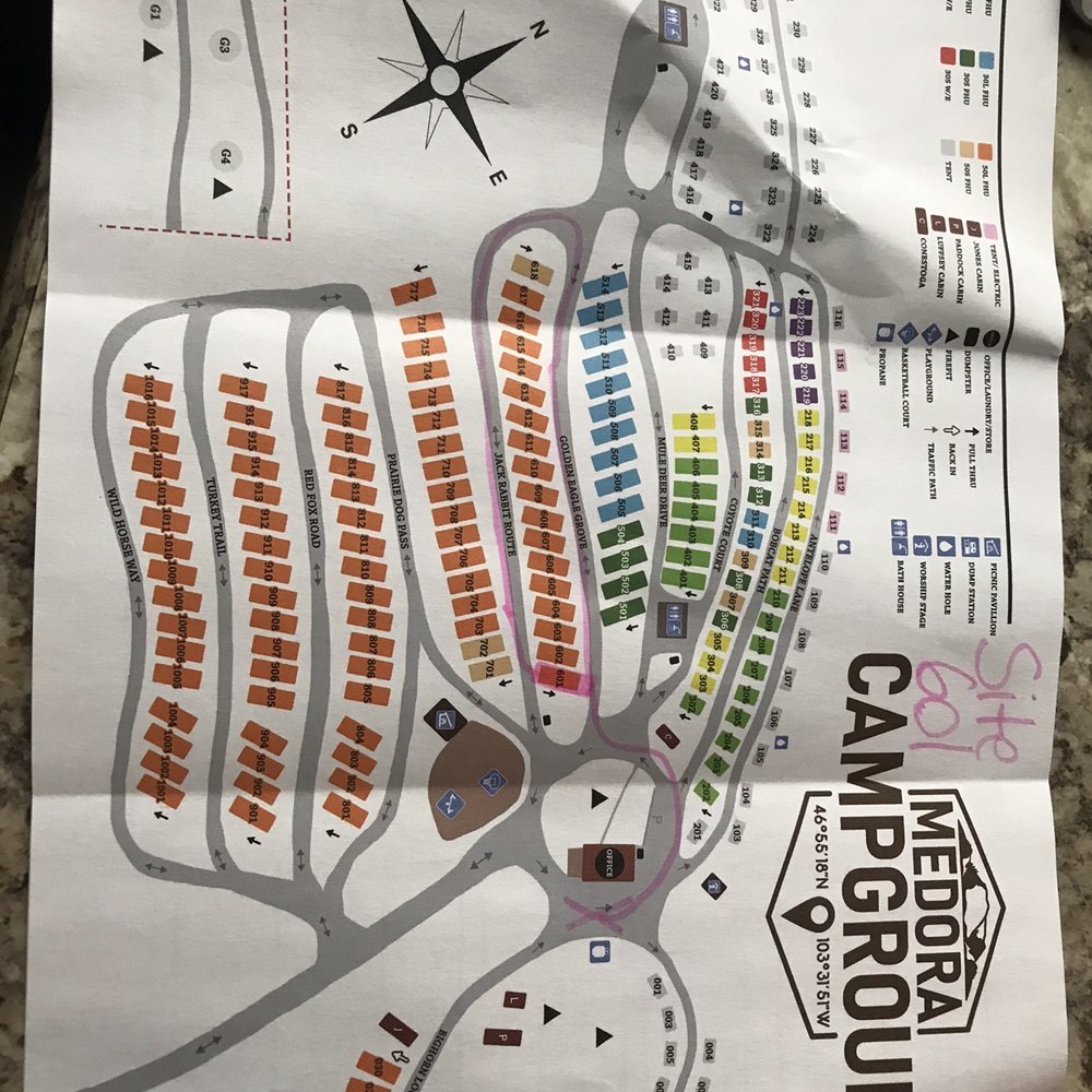 Campsite map