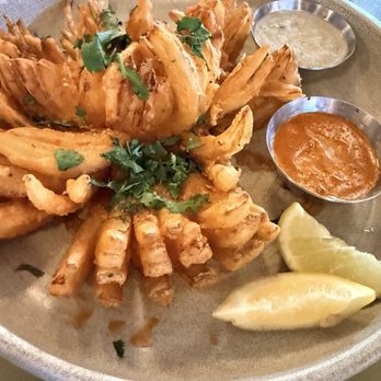 Lamplight Lounge - Beer-battered Onion Blossom - New American Near Me - Anaheim, California Lamplight Lounge - Beer-battered Onion Blossom - New American Near Me - Anaheim, California