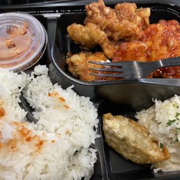 chicken strip rice box chicken strip rice box