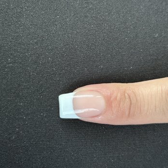 Nails 19 - Crooked French tip and crooked nail - Nail Salons Near Me - Roseville, California