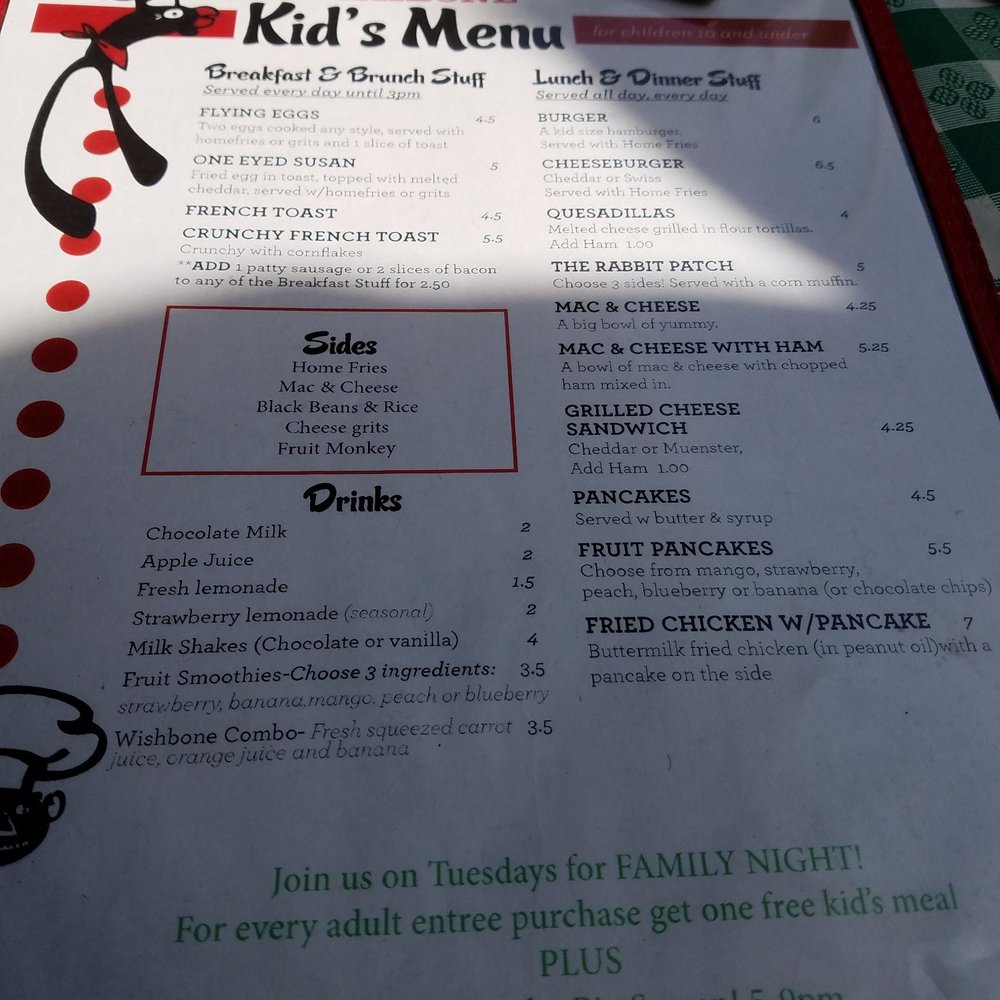 Wishbone - Kids menu - Breakfast & Brunch Near Me - Chicago, Illinois Wishbone - Kids menu - Breakfast & Brunch Near Me - Chicago, Illinois