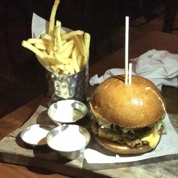 Krueger's Tavern - The Kruger burger with fries - Bars Near Me - Cincinnati, Ohio Krueger's Tavern - The Kruger burger with fries - Bars Near Me - Cincinnati, Ohio
