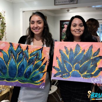 BrushTokes - "Agave Blues" Private Paint Party - Paint & Sip Near Me BrushTokes - "Agave Blues" Private Paint Party - Paint & Sip Near Me