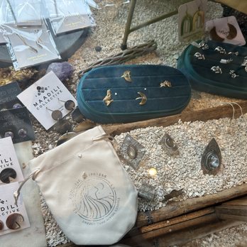 Flora & Forage - Jewelry in a glass case at the back - Florists Near Me - Asheville, North Carolina Flora & Forage - Jewelry in a glass case at the back - Florists Near Me - Asheville, North Carolina