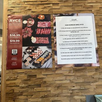 Han Korean BBQ House - Menu AYCE - Korean Near Me - Burbank, California Han Korean BBQ House - Menu AYCE - Korean Near Me - Burbank, California