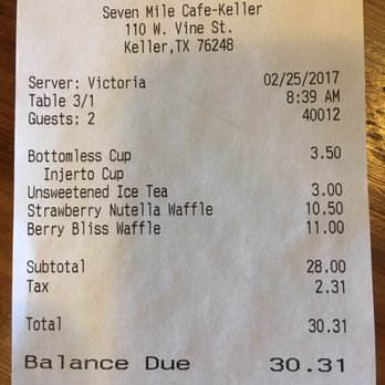 Seven Mile Cafe - $3.50 for plain coffee!! - Breakfast & Brunch Near Me - Keller, Texas Seven Mile Cafe - $3.50 for plain coffee!! - Breakfast & Brunch Near Me - Keller, Texas