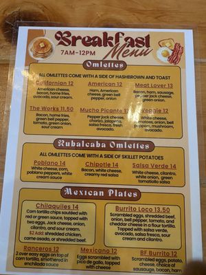 Menu photo 1 Rubalcaba Taco Shop Pahrump, NV Menu photo 1 Rubalcaba Taco Shop Pahrump, NV