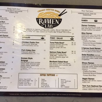 Ramen Lab Eatery - Ramen Near Me - Boca Raton, Florida