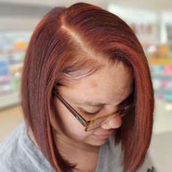 Ulta Beauty - Aline cut with copper balayage
