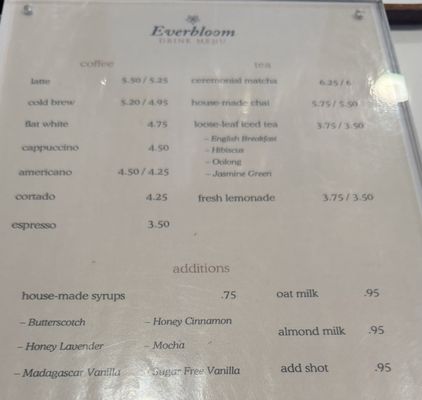Menu photo 2 Everbloom Coffee Indio, CA