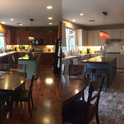 Before & After - Kitchen renewed look