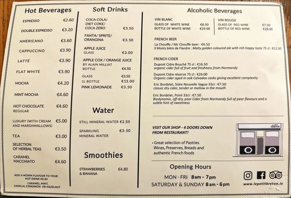 Menu photo 3 Le Petit Breton Drumcondra, D