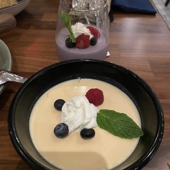 Avenida Restaurant - Mango and ube pannacota - Filipino Near Me - San Mateo, California Avenida Restaurant - Mango and ube pannacota - Filipino Near Me - San Mateo, California