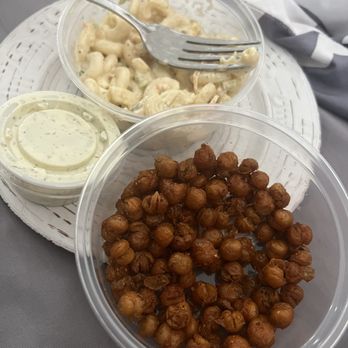 Chicken Scratch - Fried chickpeas and Mac salad - Chicken Shop Near Me - Glendale, Missouri