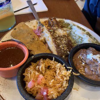 Ritas Cantina - Combo plate with taco, tamale and enchilada - Mexican Near Me - Funner, California